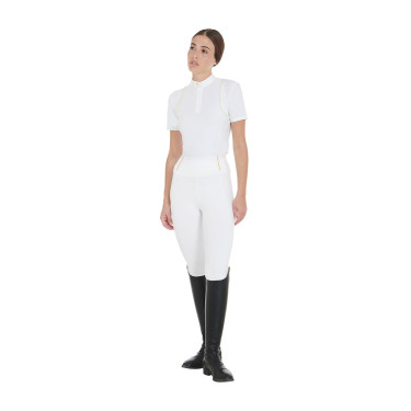 Legging para mujer Equestro ligero de corte slim Blanco Legging para mujer Equestro ligero de corte slim Blanco