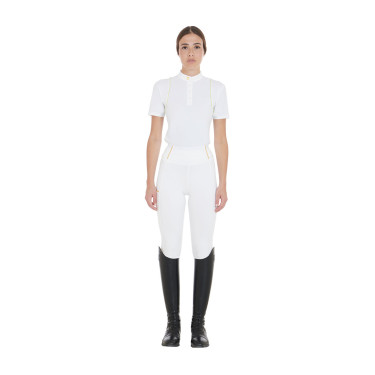 Legging para mujer Equestro ligero de corte slim Blanco Legging para mujer Equestro ligero de corte slim Blanco