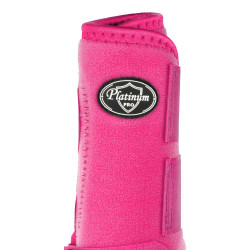 Protectores delanteros western Platinum Pro Star Anatomic Fucsia Rosa