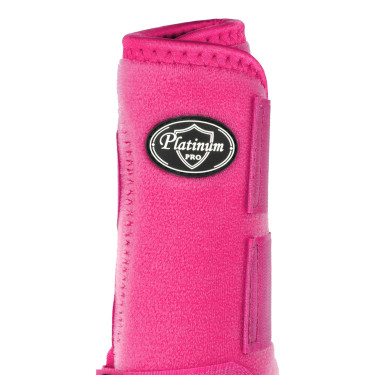 Protectores delanteros western Platinum Pro Star Anatomic Fucsia Rosa