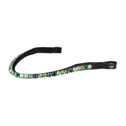 Frontalera Supreme Shade con strass Negro / verde