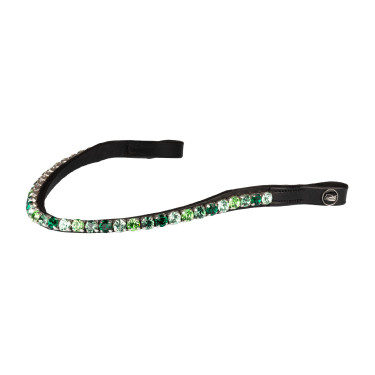 Frontalera Supreme Shade con strass Negro / verde