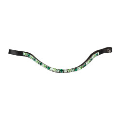 Frontalera Supreme Shade con strass Negro / verde