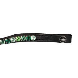 Frontalera Supreme Shade con strass Negro / verde