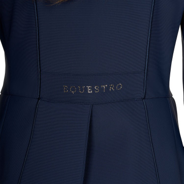 Frac para mujer Equestro de tejido técnico con strass Americana marina Azul marino