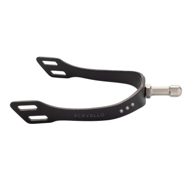 Espuelas Acavallo Arena Aluplus 2.0 con strass Negro