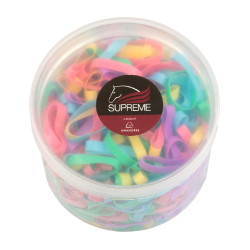 Elásticos para crin Supreme (caja de 500 uds) Multicolor