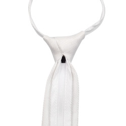 Corbata de concurso Equestro de panal cuadrado Blanco