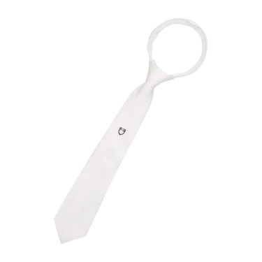 Corbata de concurso Equestro en panal Blanco