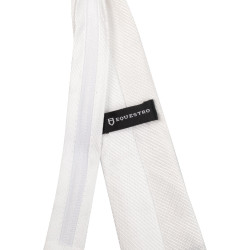 Corbata de concurso Equestro en panal Blanco