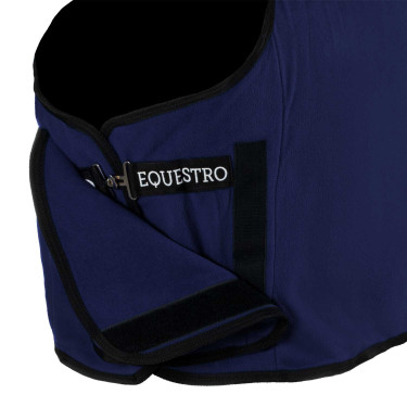 Manta polar Equestro x FISE con cierre frontal Americana marina Azul marino