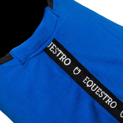 Manta polar Equestro x FISE con cierre frontal Azul de Savoie