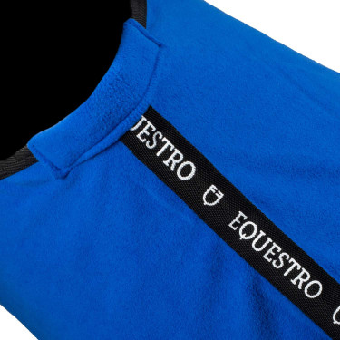 Manta polar Equestro x FISE con cierre frontal Azul de Savoie