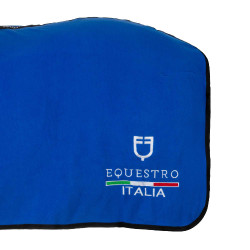 Manta polar Equestro x FISE con cierre frontal Azul de Savoie