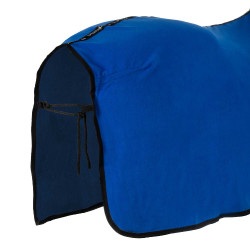 Manta polar Equestro x FISE con cierre frontal Azul de Savoie