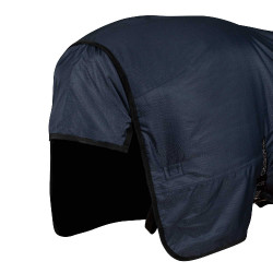 Manta de exterior Equestro Nevada 250 g de tejido ripstop Marino Azul marino
