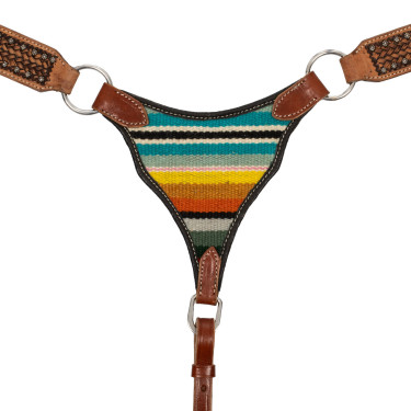 Pechopetral western Pool’s con decoración de tapiz Natural Marrón Pechopetral western Pool’s con decoración de tapiz Natural Marrón