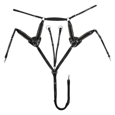 Pechopetral Supreme de 5 puntos Negro