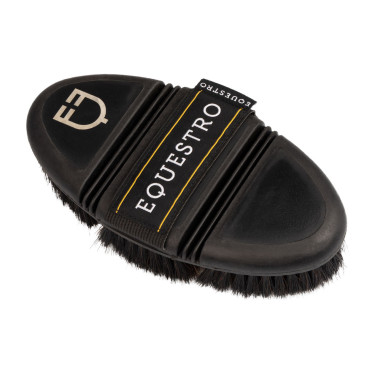 Cepillo suave natural flexible Equestro Negro Cepillo suave natural flexible Equestro Negro