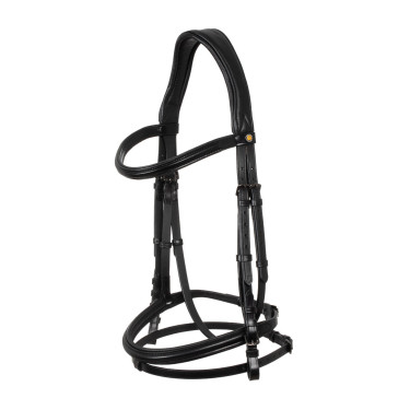 Brida anatómica Equestro de cuero Negro