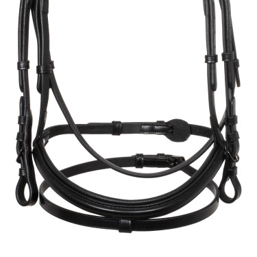 Brida anatómica Equestro de cuero Negro