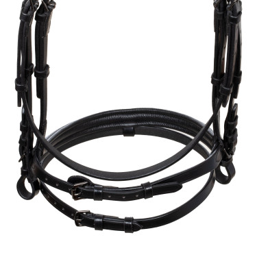 Brida anatómica Equestro de cuero Negro