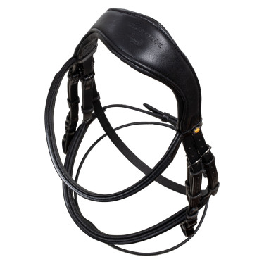 Brida anatómica Equestro de cuero Negro