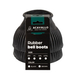 Cascos de goma Acavallo con logotipo Negro