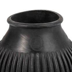 Cascos de goma Acavallo con logotipo Negro