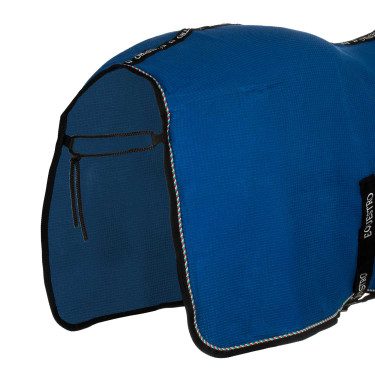 Manta de cuadra Equestro x FISE de tejido panal de abeja Azul de Savoie