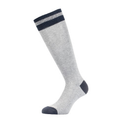 Calcetines unisex Equestro College de tejido técnico Gris jaspeado / azul marino blazer / blanco antiguo Calcetines unisex Equestro College de tejido técnico Gris jaspeado / azul marino blazer / blanco antiguo