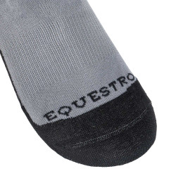 Calcetines unisex Equestro Basic de tejido técnico Asfalto / negro