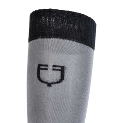 Calcetines unisex Equestro Basic de tejido técnico Asfalto / negro