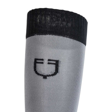 Calcetines unisex Equestro Basic de tejido técnico Asfalto / negro