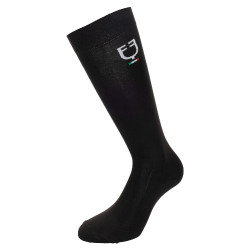 Calcetines técnicos Equestro x FISE por 3 Negro / marino / azul de Saboya Blanco
