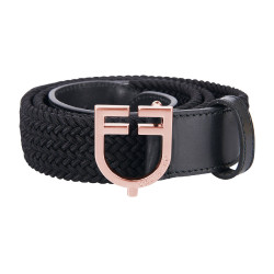 Cinturón de equitación Equestro cuero elástico rose gold