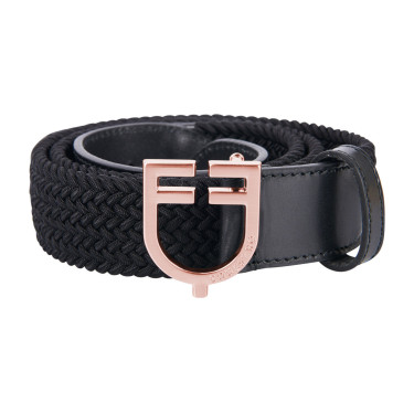 Cinturón de equitación Equestro cuero elástico rose gold