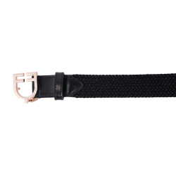 Cinturón de equitación Equestro cuero elástico rose gold