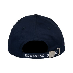 Gorra unisex Equestro x FISE Americana marina Azul marino