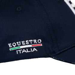 Gorra unisex Equestro x FISE Americana marina Azul marino