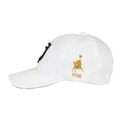 Gorra unisex Equestro x FISE Blanco