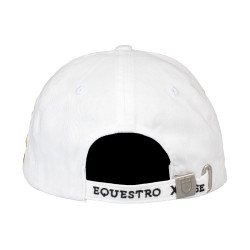 Gorra unisex Equestro x FISE Blanco