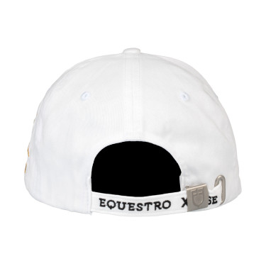 Gorra unisex Equestro x FISE Blanco