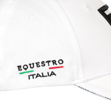 Gorra unisex Equestro x FISE Blanco