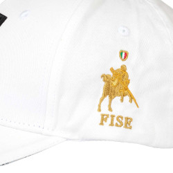 Gorra unisex Equestro x FISE Blanco