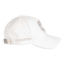Gorra mujer Equestro con logotipo de strass