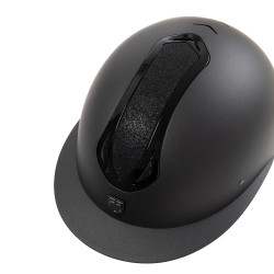 Casco para mujer Equestro Azael Stone con visera ancha y strass EN 1384-2023 Negro / negro Casco para mujer Equestro Azael Stone con visera ancha y strass EN 1384-2023 Negro / negro