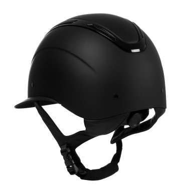Casco para mujer Equestro Apocalypse con carcasa mate homologado EN 1384-2023 Negro / negro brillo Casco para mujer Equestro Apocalypse con carcasa mate homologado EN 1384-2023 Negro / negro brillo