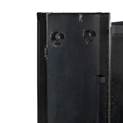 Taquillas de guadarnés Equestro material negro 65×62×138 cm Negro brillante