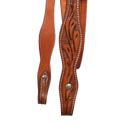 Brida western McBryan con grabado de flores